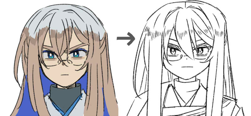 画像:井正の新旧前髪比較